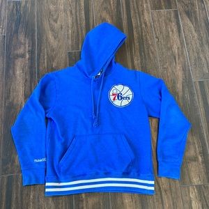 Mitchell and Ness 76ers Hoodie Adult Medium